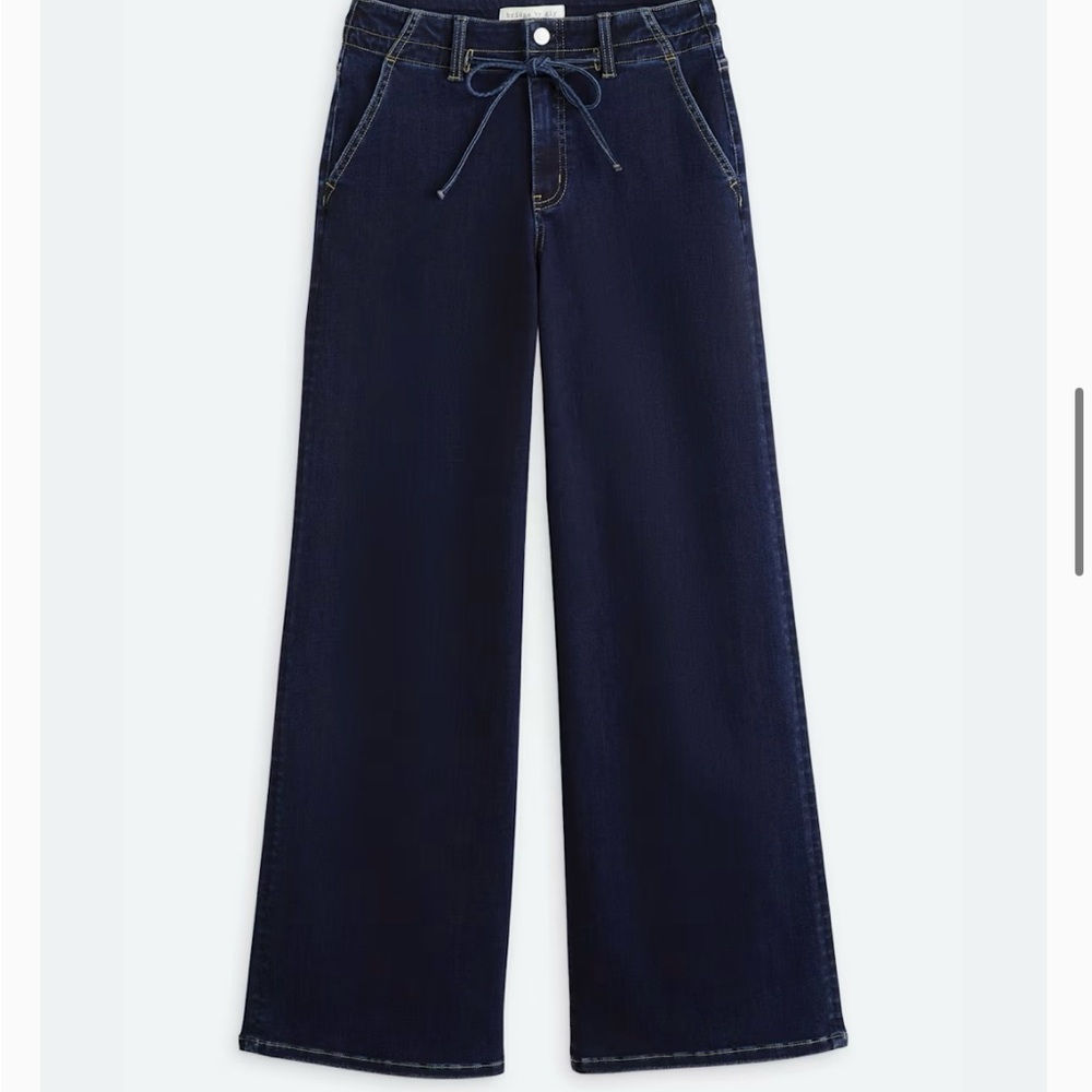Bridge by GLY High Rise Palazzo Jeans - Dark Blue